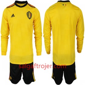 Belgien Fodboldtrøjer Børn Udebanesæt VM 2018 Langærmet